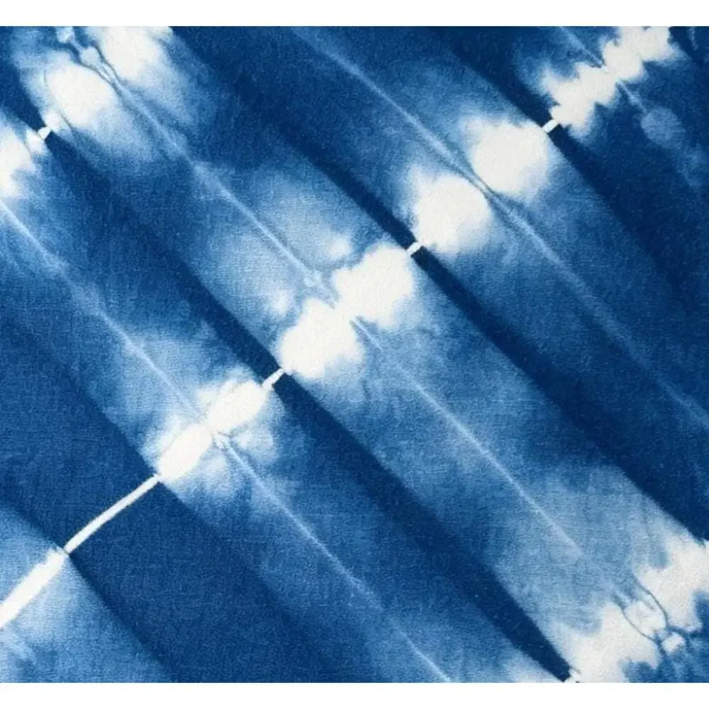 Handmade Indigo Batik Pillow Cover | Cotton Throw | Modern Geometric